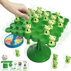 GRA RODZINNA BALANSUJĄCE ŻABKI DLA DZIECI I RODZINY SPADAJĄCE WESOŁE ŻABA