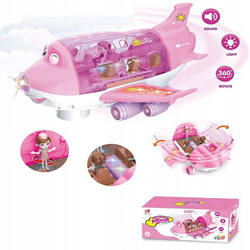 Samolot ROZKŁADANY pasażerski INTERAKTYWNY + Figurki DŹWIĘK ŚWIATŁO I NAPĘD