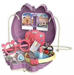 Torebka KUFEREK Zestaw PODRÓŻNICZKI Aparat 23 el. okulary opaska dla dzieci