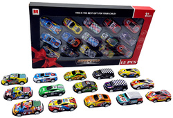 ZESTAW AUTEK DLA DZIECI SAMOCHODZIKI AUTKA AUTA RESORAKI Z NAPĘD NA PREZENT