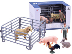 Owca Królik Świnia zwierzęta figurki wieś ZA2603