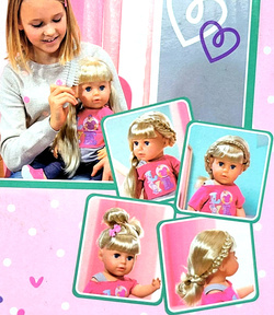 LALKA ZABAWKA ZESTAW Z AKCESORIAMI NA PREZENT DLA DZIEWCZYNKI INTERAKTYWNA