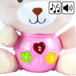 ZAJĄCZEK KRÓLICZEK KRÓLIK PLUSZOWY INTERAKTYWNY ZE ŚWIATŁEM I MUZYKĄ