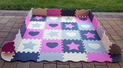 DUŻA MATA PIANKOWA 52 PUZZLE GRUBA XXL BEZPIECZNA