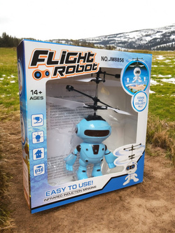 ROBOT LATAJĄCY NAD DŁONIĄ ZABAWKA DLA DZIECI + KABEL USB UFO STEROWANA RĘKĄ