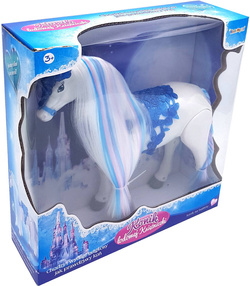 Duży CHODZĄCY KOŃ KONIK KUCYK dla LALKI LALEK DŹW.