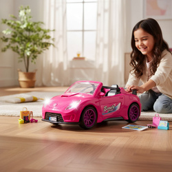 KABRIOLET AUTO DLA LALKI LALEK RÓŻOWY ZESTAW ZABAWKA LALKA DLA DZIEWCZYNKI