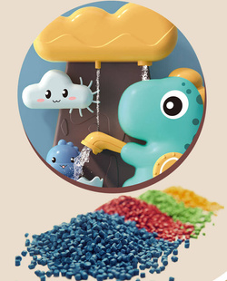 DINO ZABAWKA DO KĄPIELI WODY POD PRYSZNIC NA BASEN FONTANNA DINOZAUR