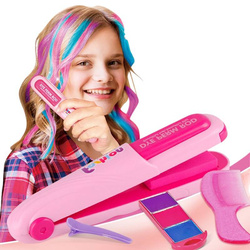 ZMYWALNA Kreda do farbowania włosów farby Prostownica Zestaw DLA DZIECI