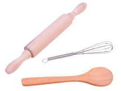 Zestaw do gotowania dla dzieci fartuszek czapka wałek zabawa w kuchni