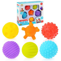 PIŁECZKI SENSORYCZNE KULE PIŁKA Z WYPUSTKAMI 6 SZT