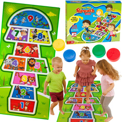 SPORTOWA GRA W KLASY DUŻA MATA DO SKAKANIA Z KRĄŻKI DLA DZIECI ZABAWA RUCH