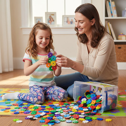 DUŻY ZESTAW KLOCKI 3D KONSTRUKCYJNE GWIAZDKI 506 ELEMENTÓW DLA DZIECI 3+