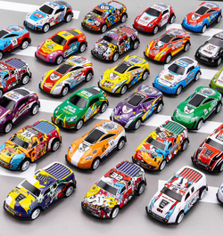 ZESTAW AUTEK z napędem W SKRZYNCE KUFERKU SAMOCHODÓW AUT Metalowe RESORAKI