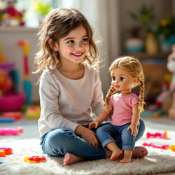 LALKA ZABAWKA ZESTAW Z AKCESORIAMI NA PREZENT DLA DZIEWCZYNKI INTERAKTYWNA