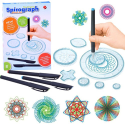 SPIROGRAF ZESTAW ARTYSTYCZNY do Rysowania 3D Szablony Zabawka Edukacyjna