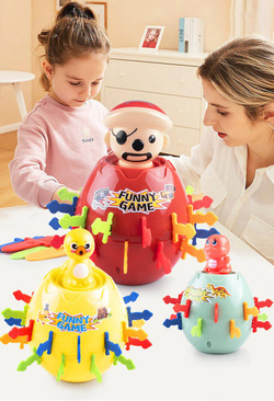 Gra DINOZAUR w beczce WESOŁA dla rodzinna dzieci SKARBONKA zabawka SZALONY