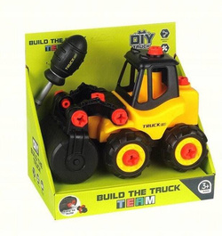 WALEC ZABAWKA KOPARKA KONSTRUKCYJNA DO SKRĘCANIA PREZENT DLA DZIECI CHŁOPCA