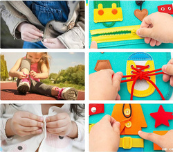 TABLICA MANIPULACYJNA Z ZEGAREM WALIZKA do nauki