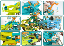 TOR KULKOWY SAMOCHODOWY DINOZAUR PLAC BUDOWY PARKING GARAŻ KOPALNIA ZABAWKA