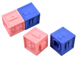 Miękkie sensoryczne klocki gumowe ZESTAW 12 szt.