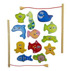 Drewniana TABLICA DWUSTRONNA i Gra Łowienie Rybek