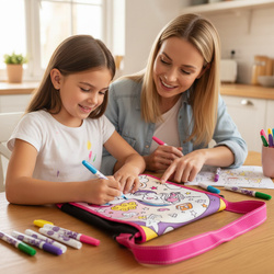 TOREBKA DO MALOWANIA + PISAKI JEDNOROŻEC ZESTAW ARTYSTYCZNY DLA DZIECI