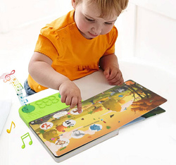 KSIĄŻKA Z dźwiękami Zwierzęta Z ZOO KSIĄŻECZKA DO NAUKI ANGIELSKIEGO NAUKA