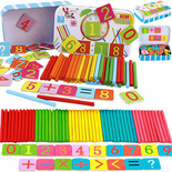 Gra Edukacyjna Zestaw do Nauki Liczenia PATYCZKI i Zegar Magnetyczne Liczby