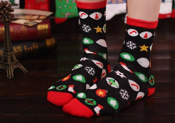 ŚWIĄTECZNE Bawełniane Skarpety MIKOŁAJ RENIFER ŚWIĘTA ŚLICZNE WZORY 5 PAR