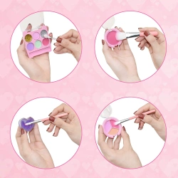 WALIZKA Z KOSMETYKAMI SYRENKA ZESTAW DO ROBIENIA MAKEUP PAZNOKCI DLA DZIECI