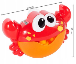 KRAB DO ROBIENIA PIANY DO KĄPIELI WANNY WODY MELODIA DLA DZIECI CZERWONY
