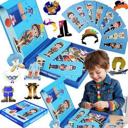 UKŁADANKA MAGNETYCZNA PUZZLE KREATYWNE UBIERANIE CHŁOPAKA ZAWODY UBIERANKA