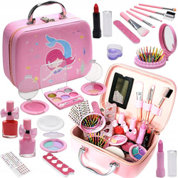 KUFEREK KOSMETYKÓW DO malowania MAKIJAŻU I PAZNOKCI ZESTAW dla dzieci