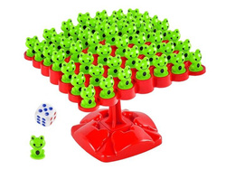 Gra BALANSUJĄCE ŻABKI SPADAJĄCE WESOŁE Równoważnia ŻABA rodzinna dla dzieci