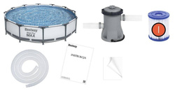 Bestway Basen STELAŻOWY 6,473L 366x76cm 7w1 pompa 56416
