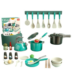 ZESTAW KUCHENNY DLA DZIECI KUCHNIA Z AKCESORIAMI GARNKI ZABAWKA DO ZABAWY