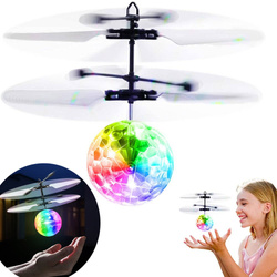 Latająca Kula Disco Disko Zabawka zdalnie STEROWANA Ręką ŚWIECĄCA na USB