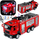 Metalowy SAMOCHÓD STRAŻACKI Straż Pożarna AUTKO ZABAWKA dla chłopca dziecka