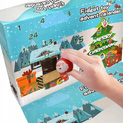 KALENDARZ ADWENTOWY DLA DZIECI ZABAWKI ANTYSTRESOWE GNIOTEK DUŻY na PREZENT