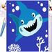 OBRAZ DO MALOWANIA DLA DZIECI 40X50 CM REKIN shark