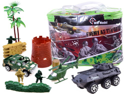 BAZA WOJSKOWA żołnierzyki Wojsko ZESTAW czołgi