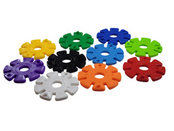 DUŻY ZESTAW KLOCKI 3D KONSTRUKCYJNE GWIAZDKI 506 ELEMENTÓW DLA DZIECI 3+