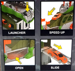 Ciężarówka DINOZAUR TOR z Wyrzutnia AUTO TIR ZESTAW ZABAWKA dla dzieci AUTA