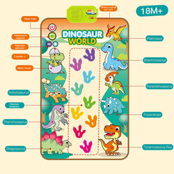 MUZYCZNA Mata taneczna dinozaury PIANINO do nauki tańca i dźwięk dla dzieci