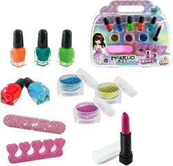 ZESTAW KOSMETYKÓW BROKAT SZMINKA + 5 LAKIERÓW