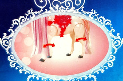 Duży CHODZĄCY KOŃ KONIK KUCYK dla LALKI LALEK DŹW.