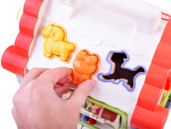 DOMEK sorter KLOCKI zwierzątka pianinko ZABAWKA