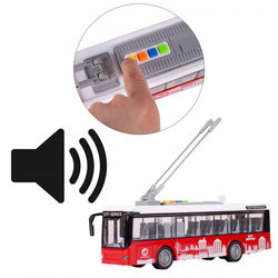 AUTOBUS TROLEJBUS ELEKTRYCZNY MIEJSKI ŚWIATŁA DŹWIĘKI OTWIERANE DRZWI