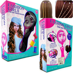 WARKOCZYKI ZAPLATARKA do Warkoczy WŁOSÓW Gumki Zaplatacz MASZYNKA Zestaw